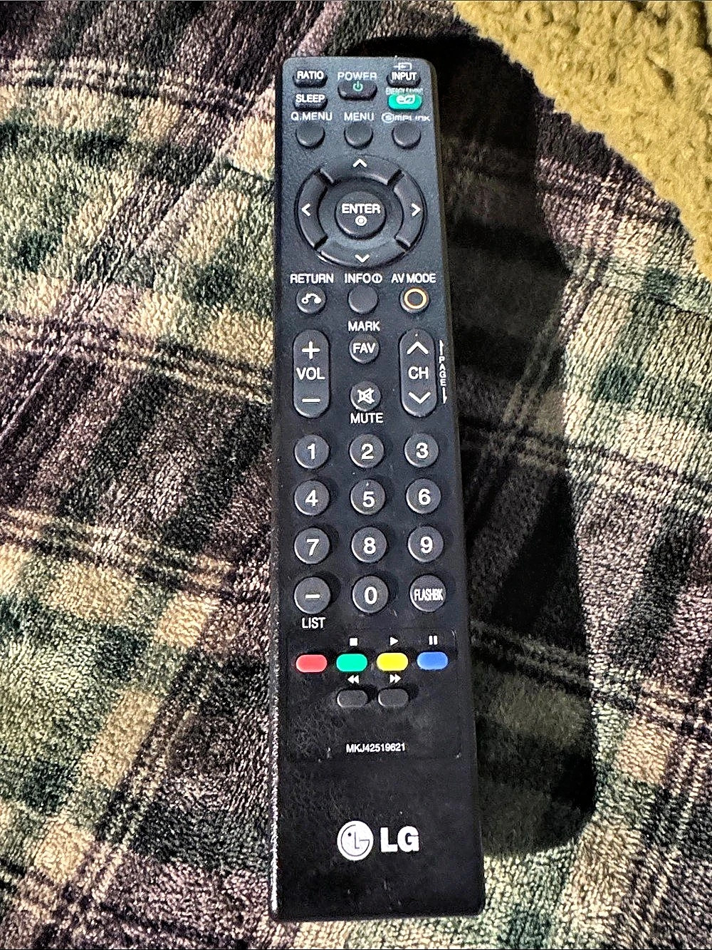 LG MKJ42519621 Black Remote Control